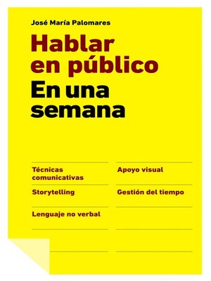 cover image of Hablar en público en una semana